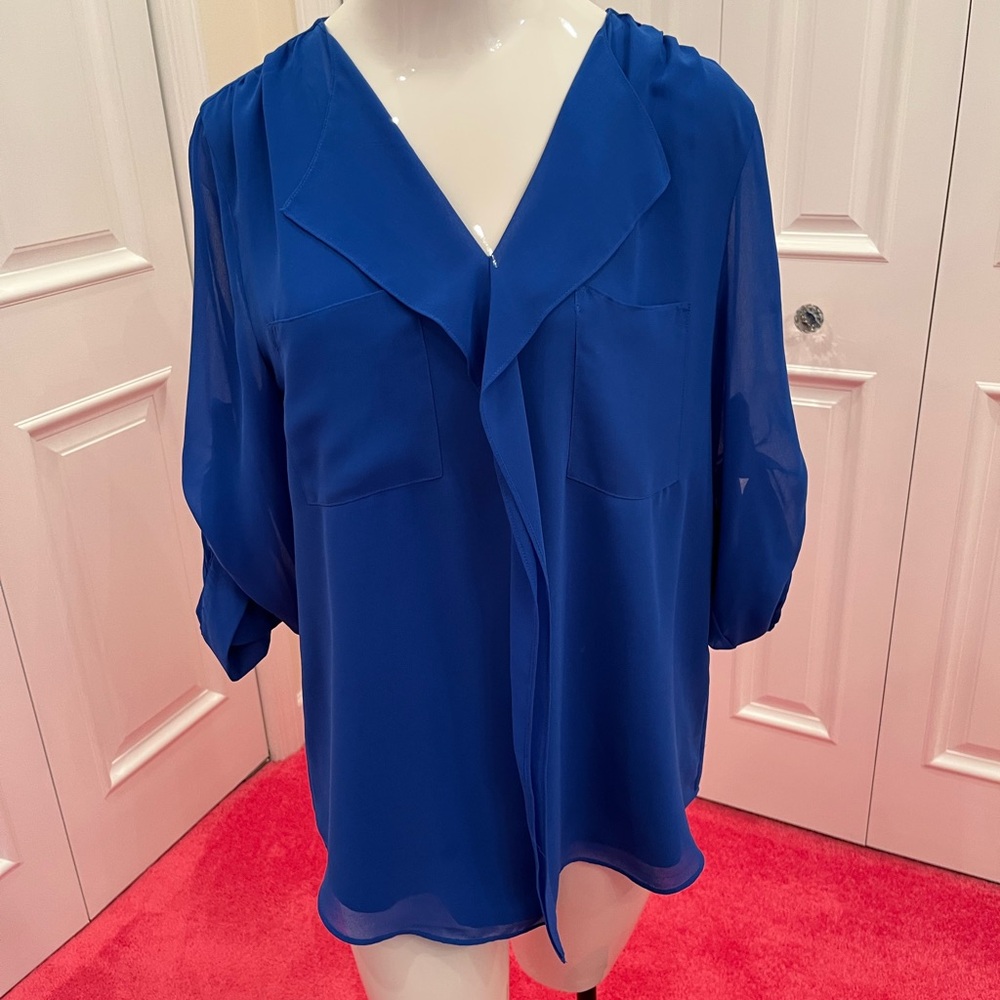 Elegant Blue Women's Top